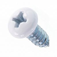 6A X 3/4 PHIL PAN SMS ZINC PT. CREAM WHITE